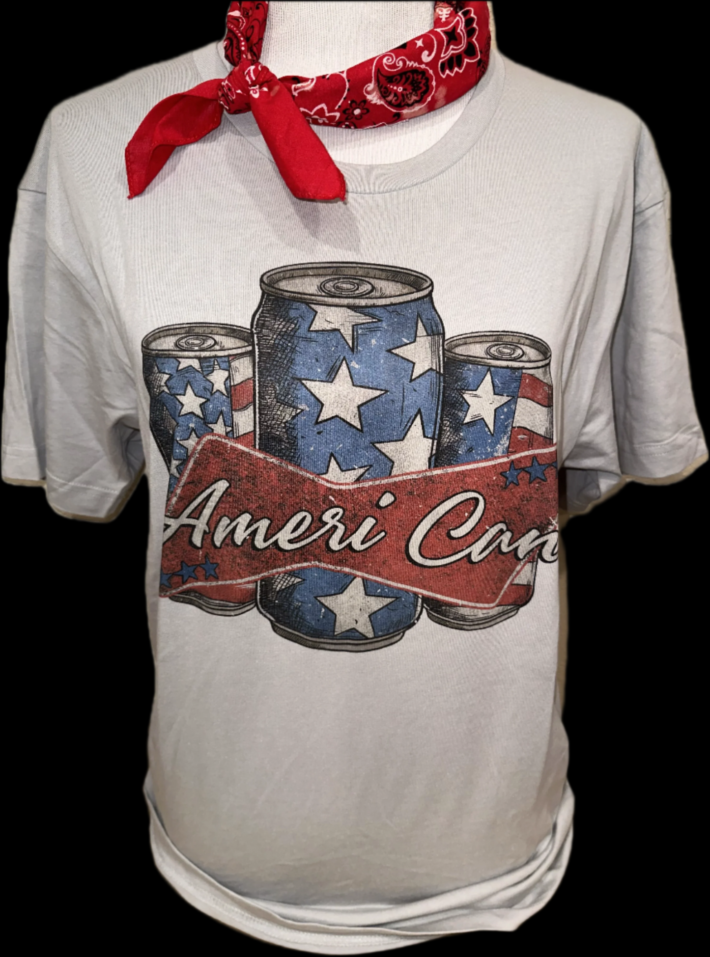 Ameri-Can on (White, Silver or Natural) Crew