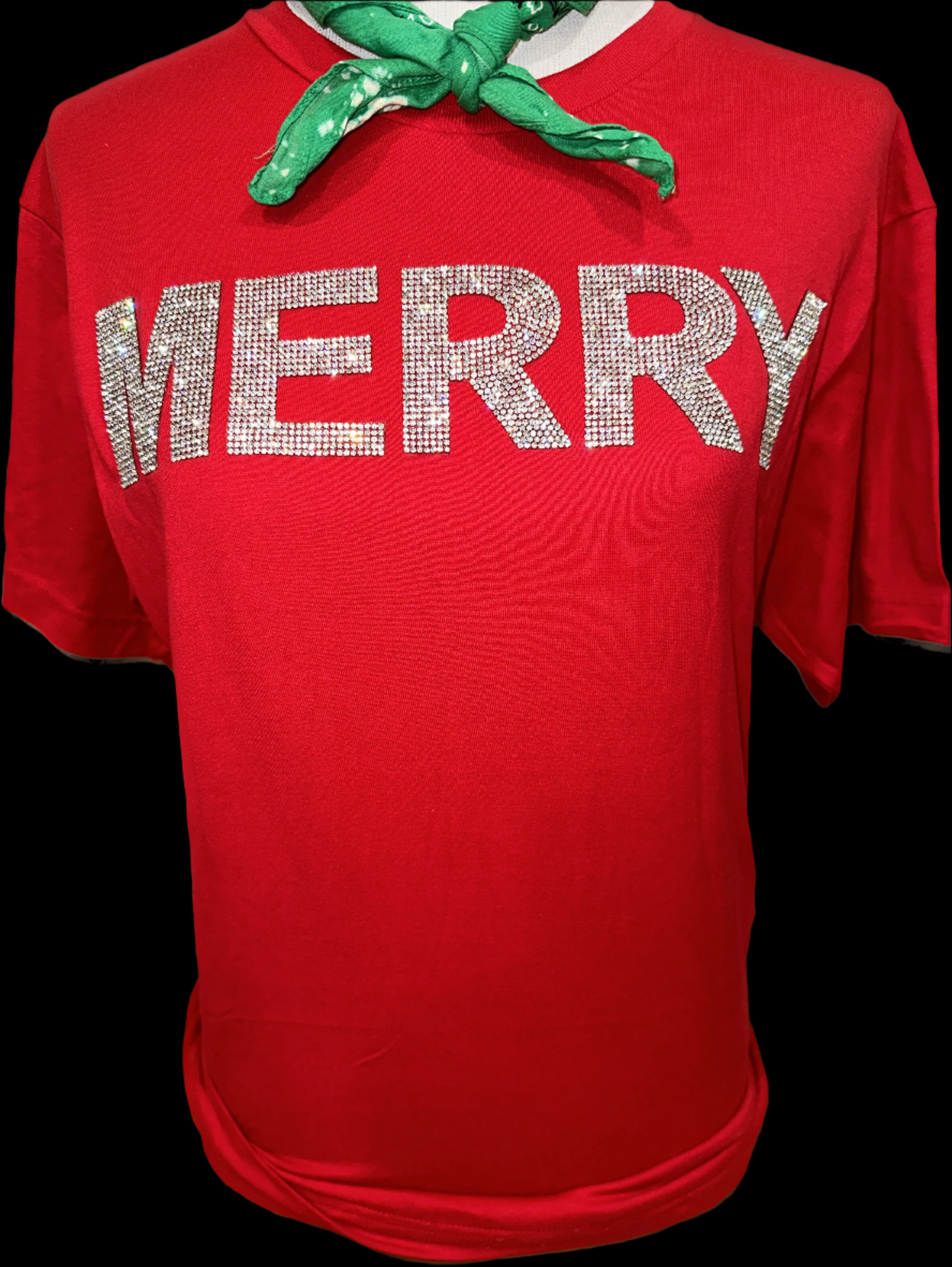 Blingy MERRY on Crew OR Sweatshirt