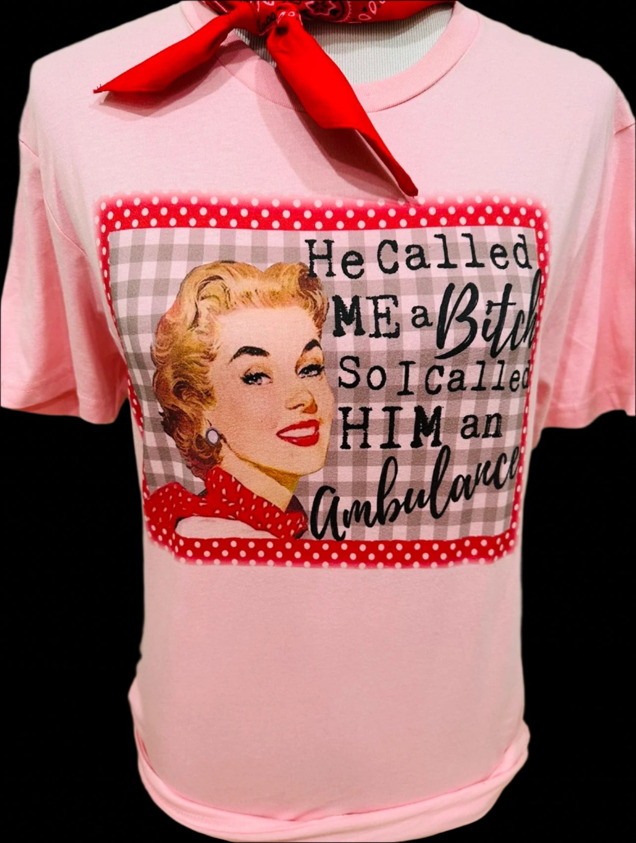 I Called Him an Ambulance on Light Pink Crew