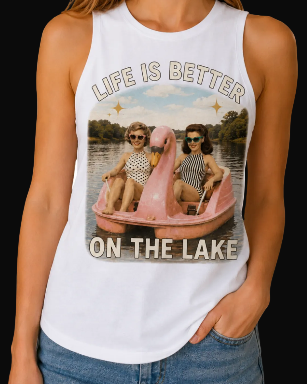 Life is Better on White Tank