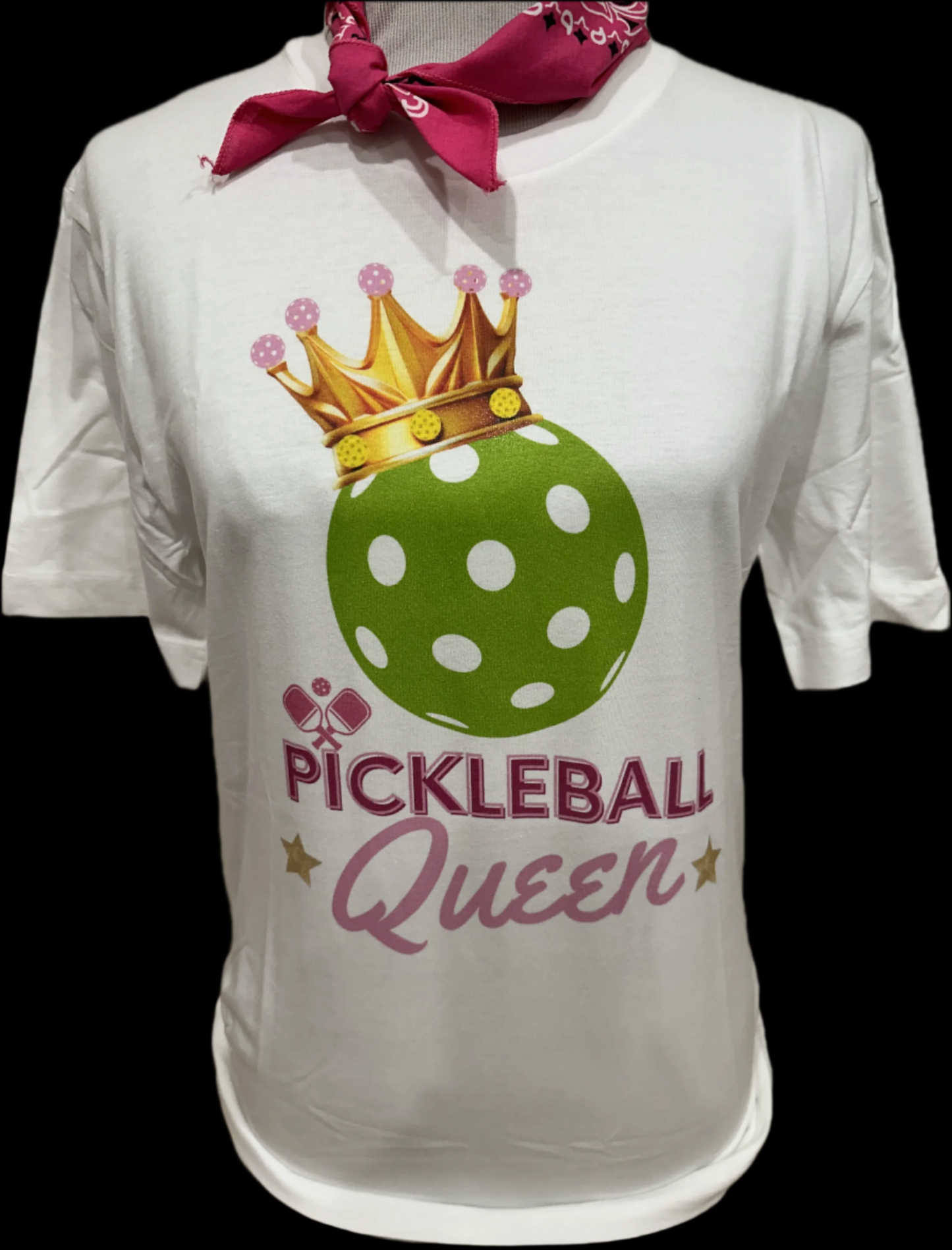 Pickleball Queen on White Crew