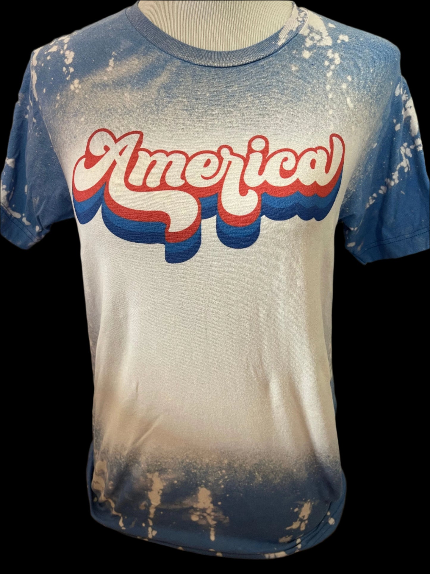 Retro America on Sports Bleached Royal