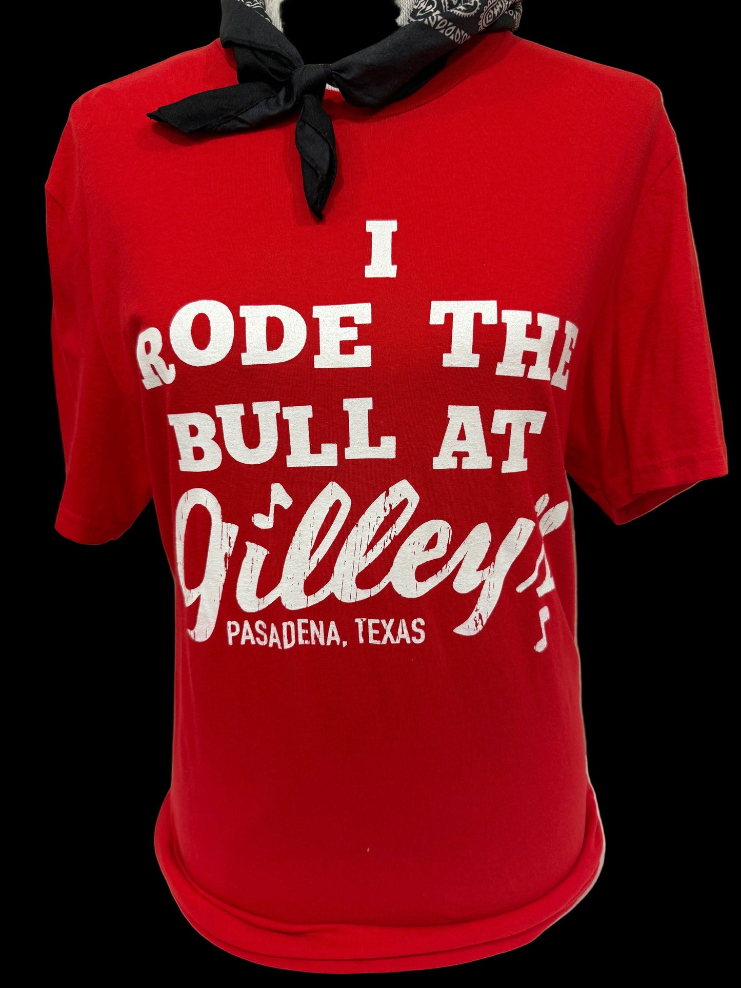 I Rode the Bull at Gilley's (SP White) on Red Crew