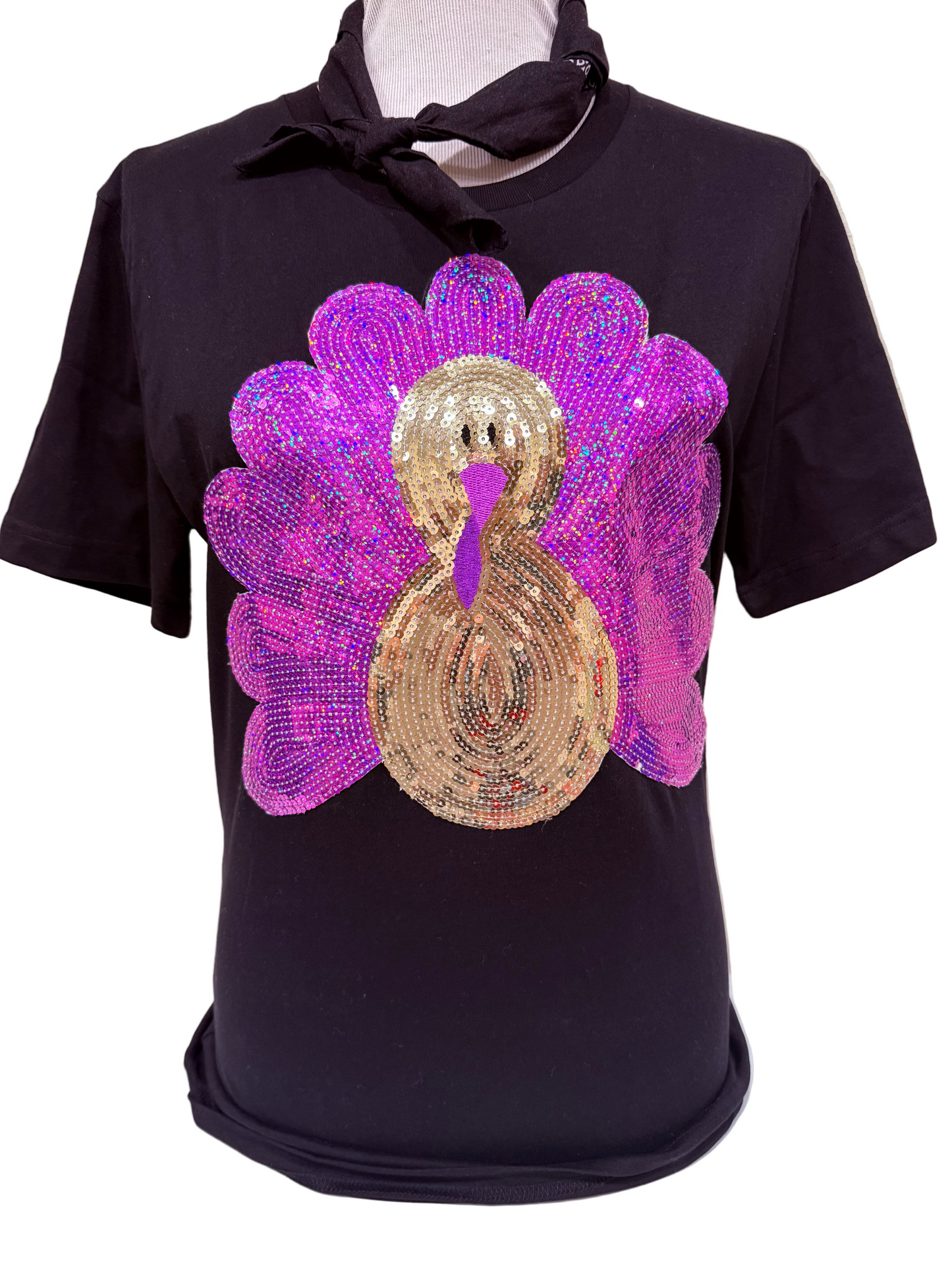 Sequin Turkey on Black Crew