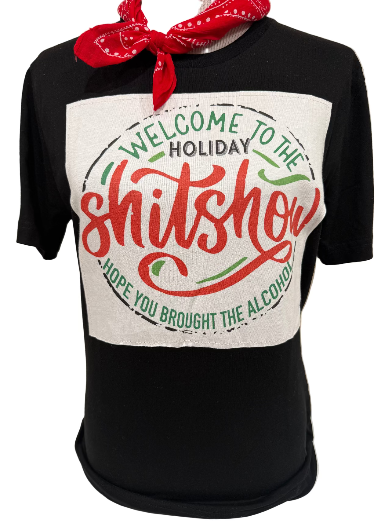 Holiday Shitshow on Flannel, Sweatshirt of Crew