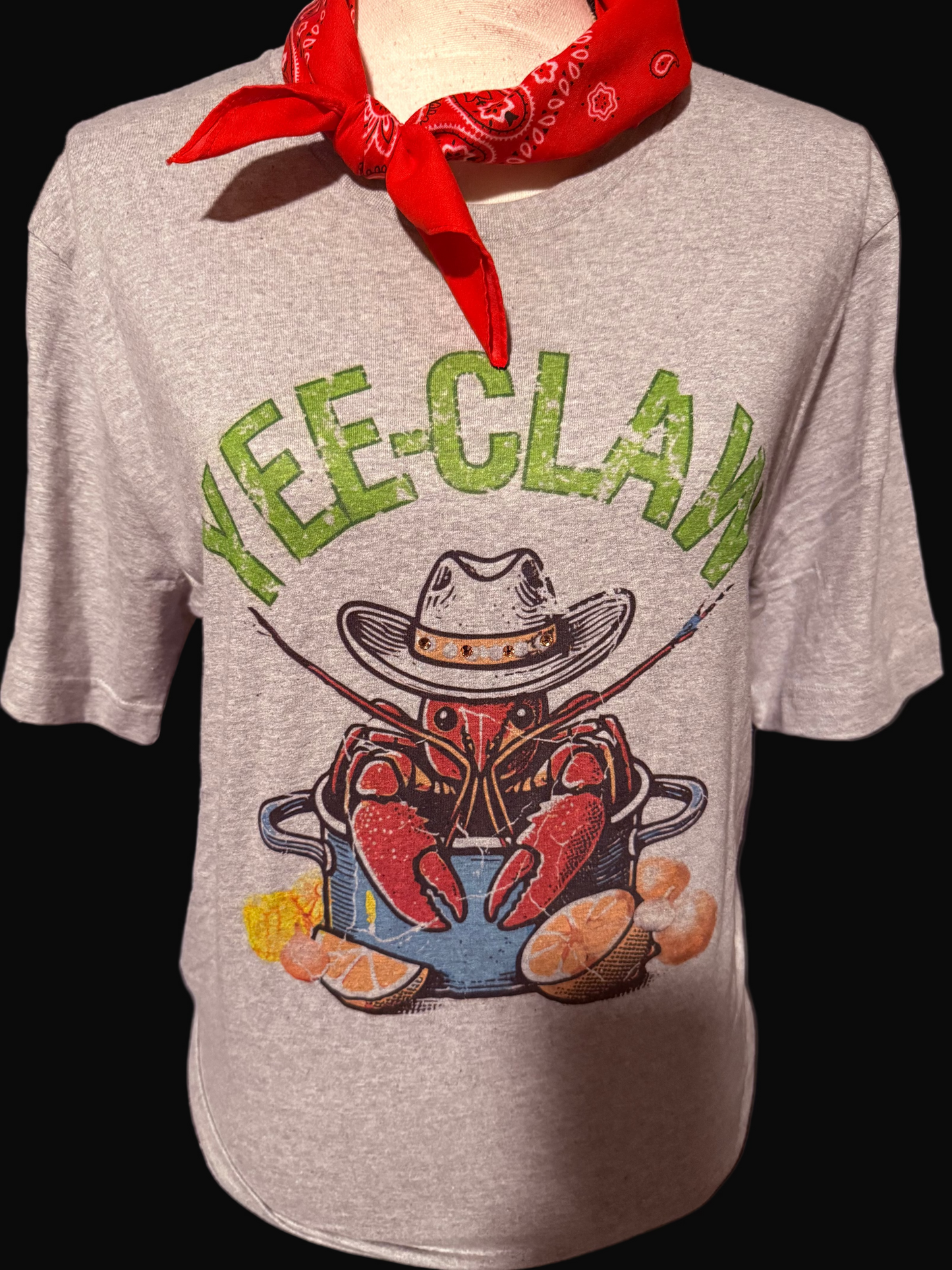 Yee-Craw on Heather Grey Crew