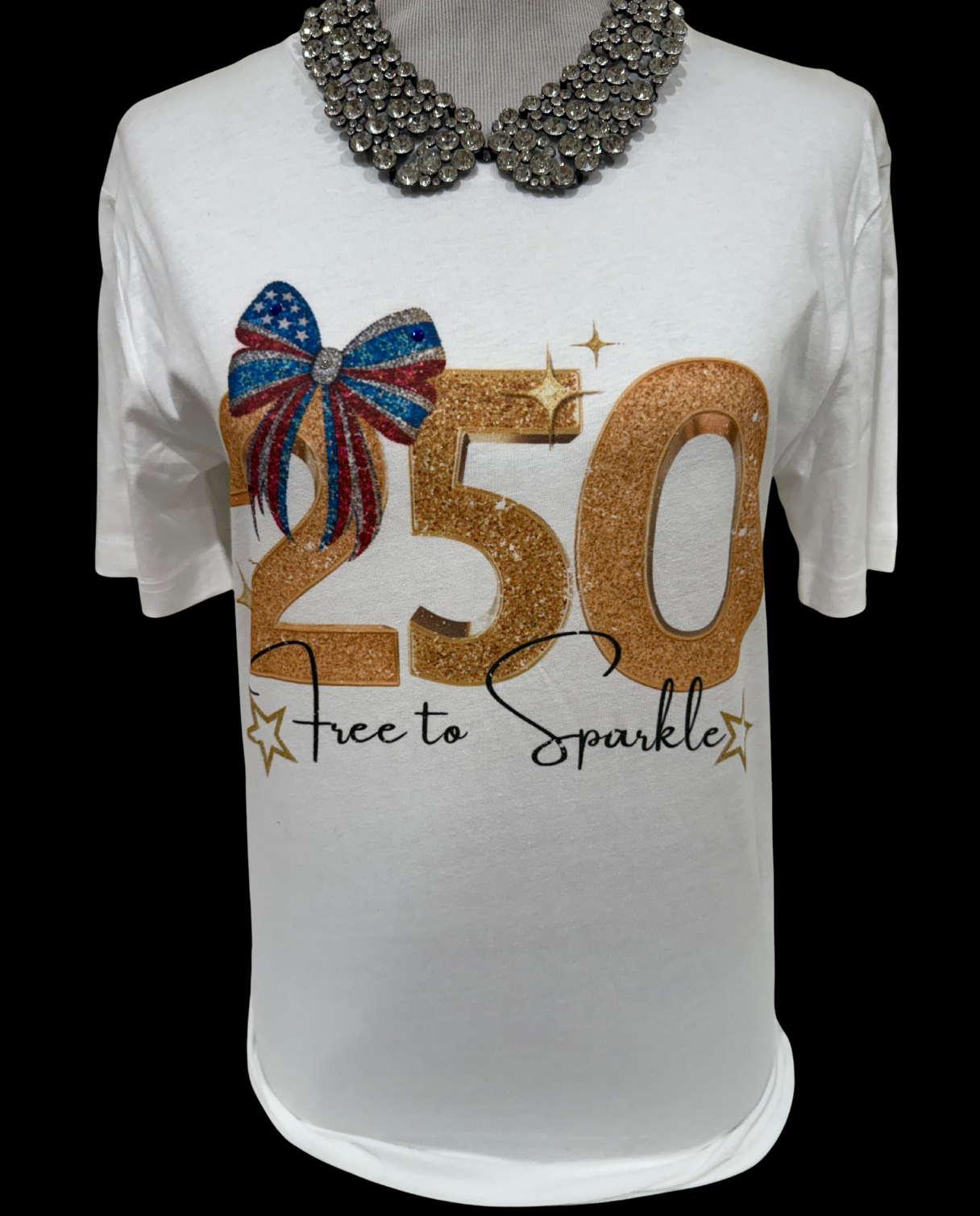 Free to Sparkle on White Crew
