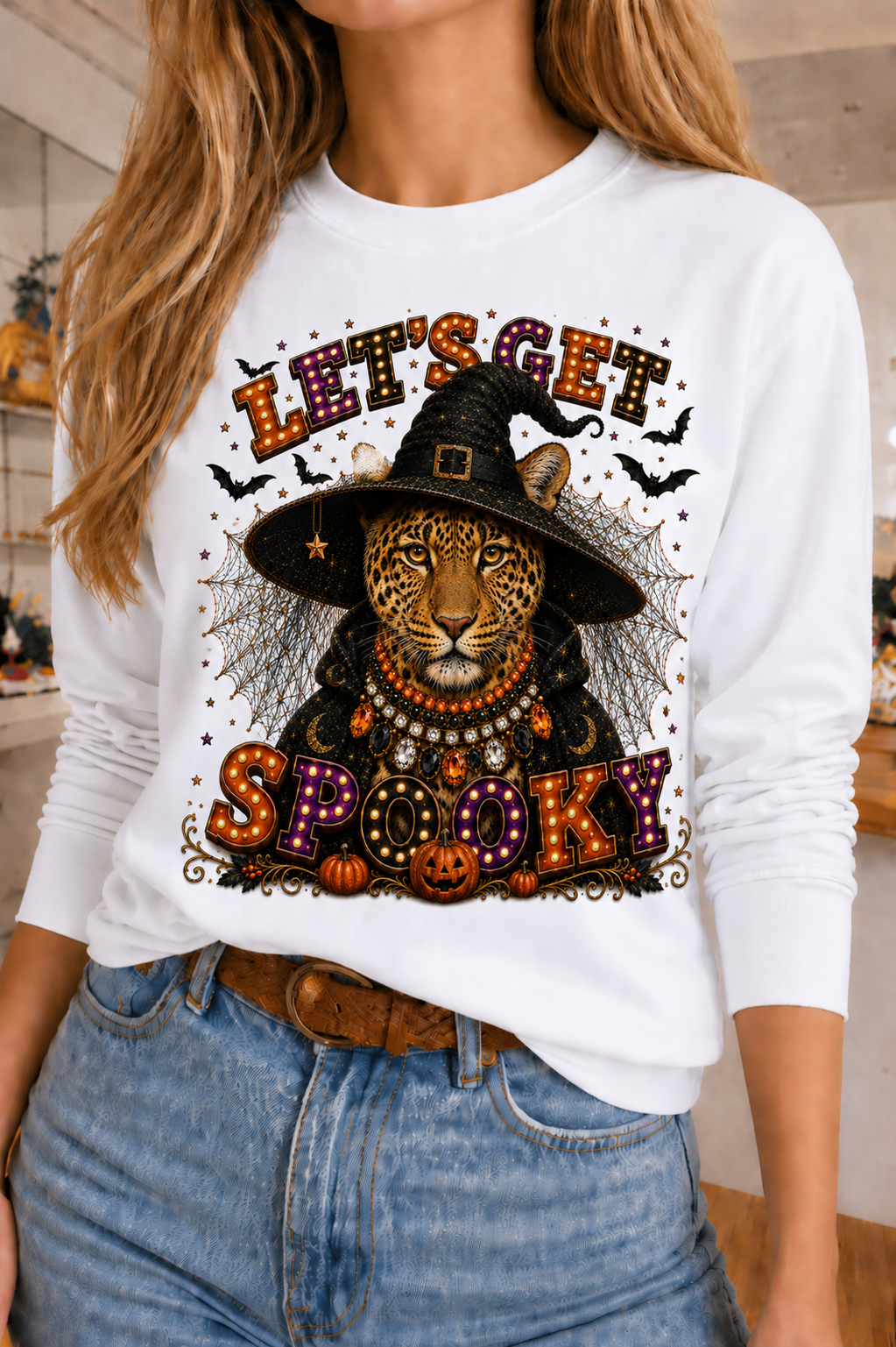 Spooky Leopard Crew & Long Sleeve