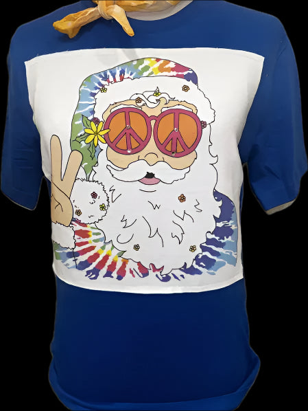 Hippie Santa on Sports Bleached Azalea Crew