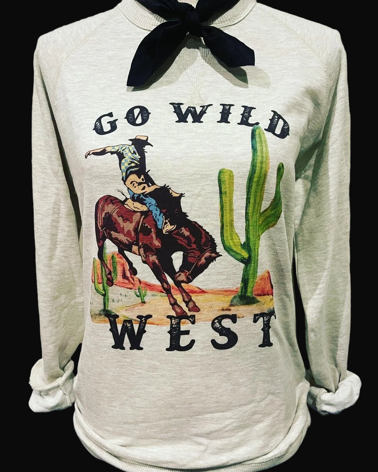Go Wild West on Crew or Sweatshirt