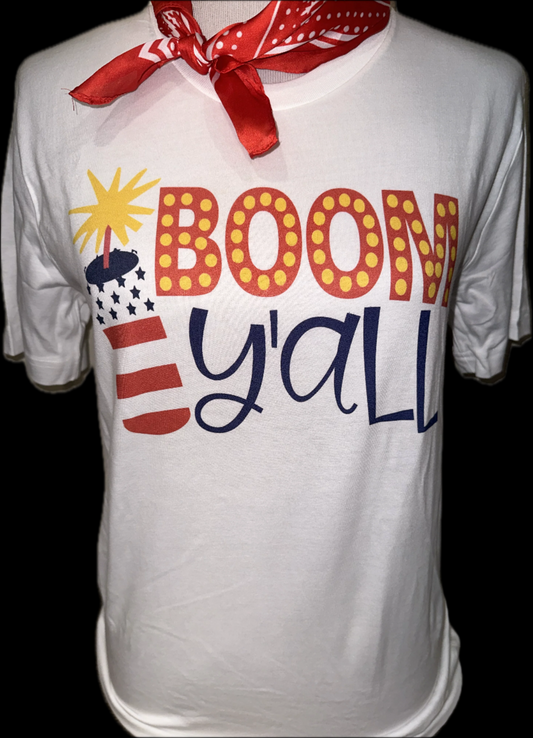 Boom Y'all on White Crew