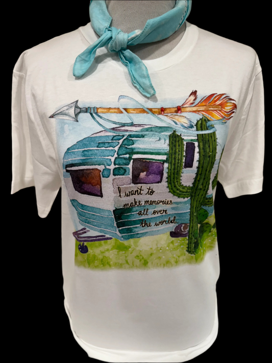 Make Memories All Over the World on White Crew