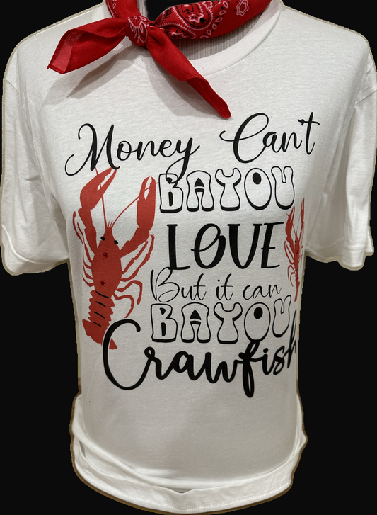 Bayou Crawfish on White Crew