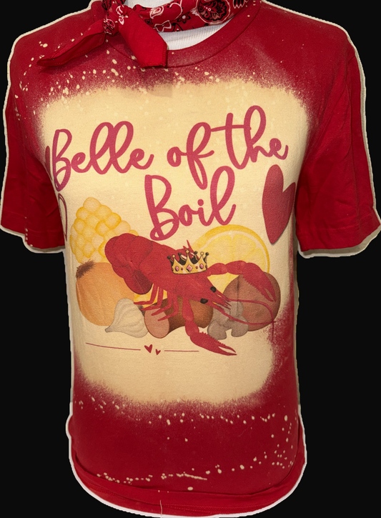 Belle of the Boil on Sports Bleached Red Crew