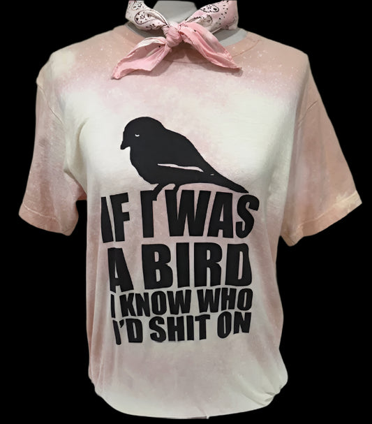 Bird Shit on Spot Bleach Peach OR Aqua Crew