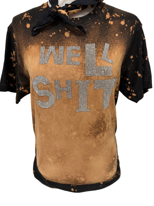 Blingy Well Shit on Sports Bleached Black (Crew OR Sweatshirt)
