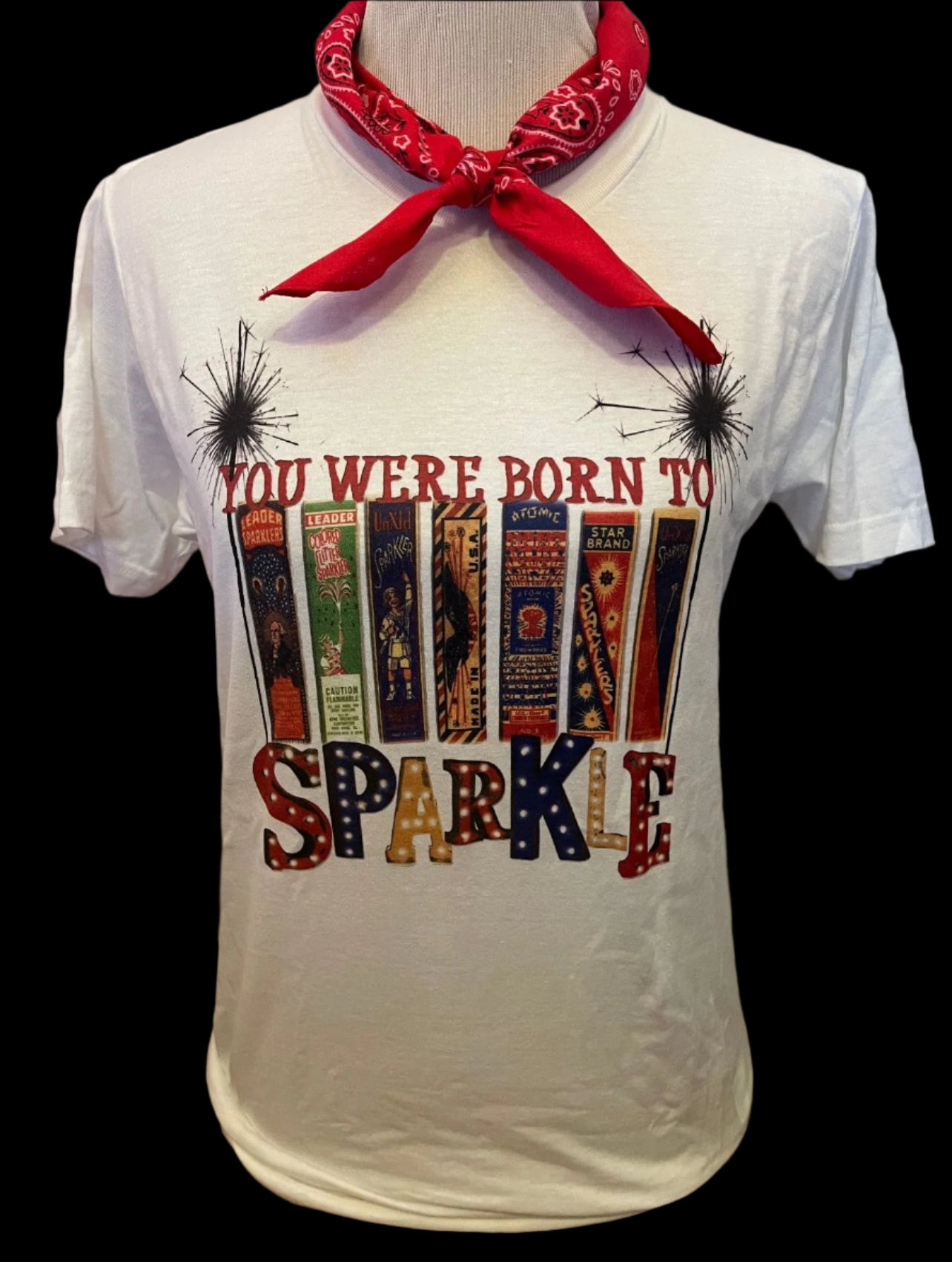 You Were Born to Sparkle on White Crew