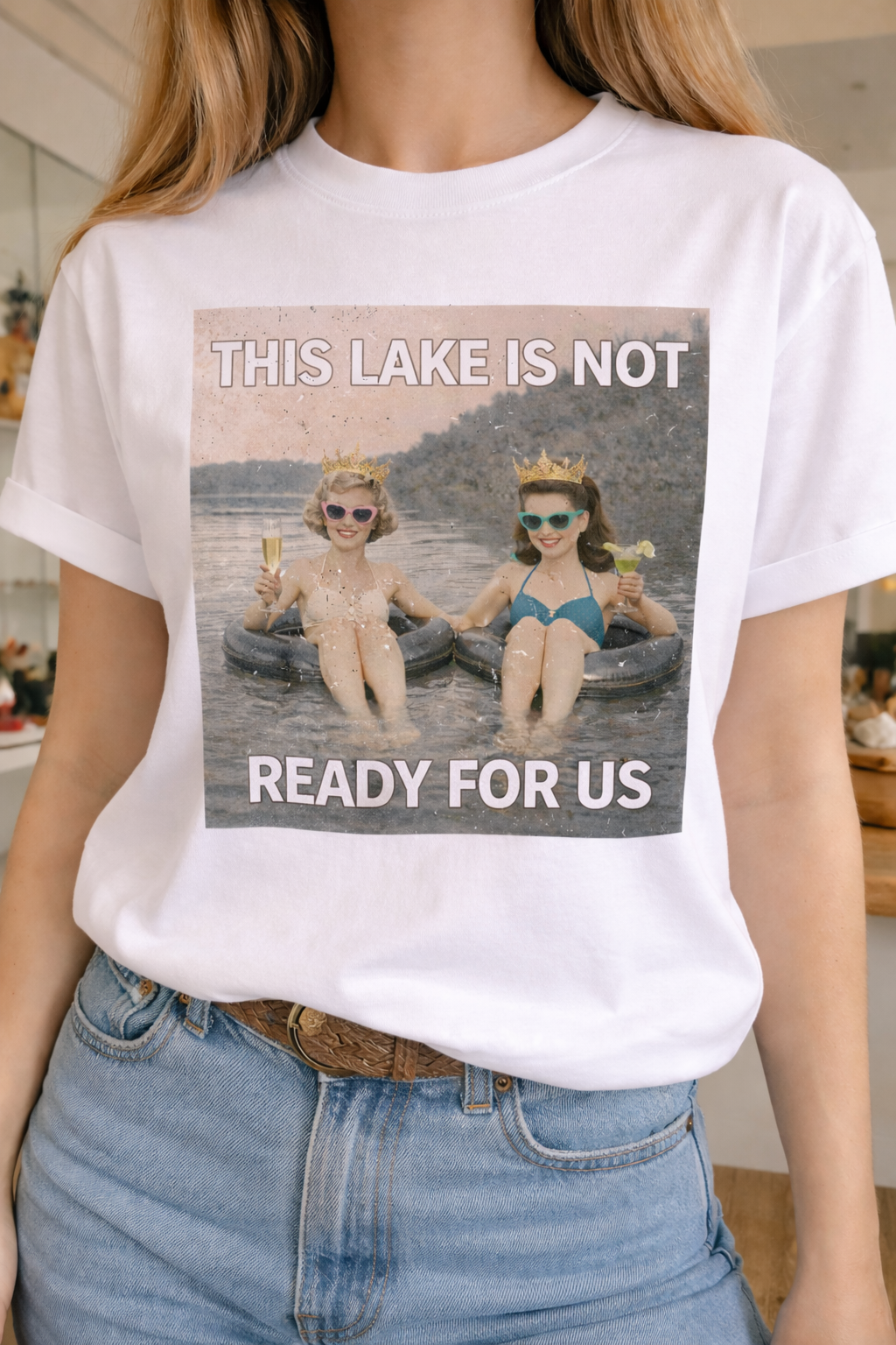 This Lake Is Not Ready For Us on White Crew