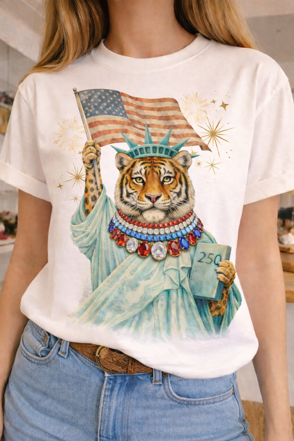 Freedom Tiger on White Crew