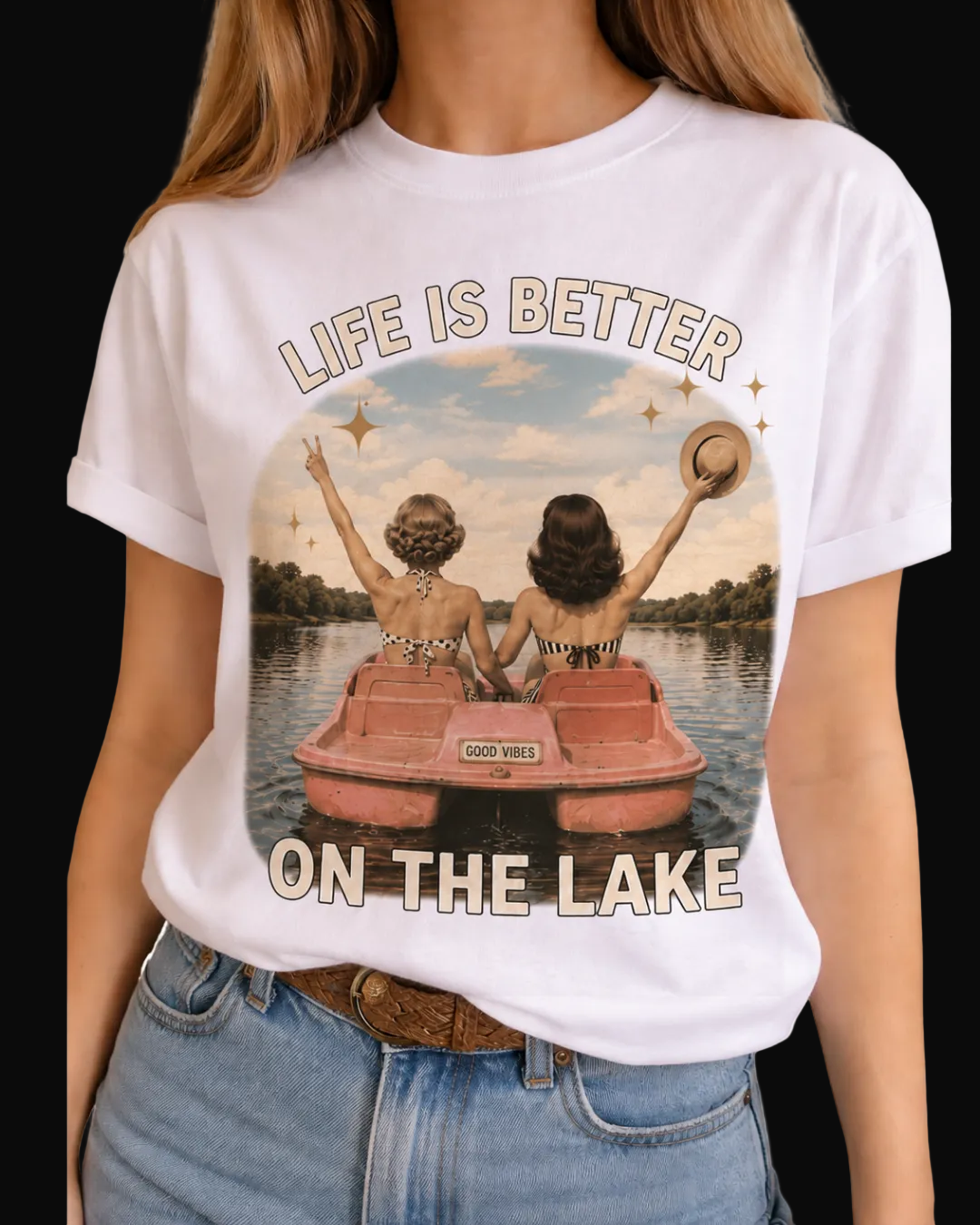 Life is Better on White Tank and Tee