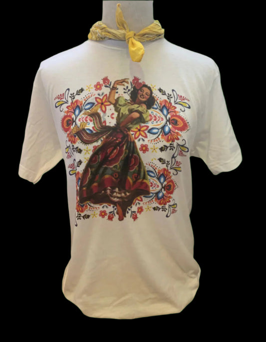 Dancing Señorita on (Natural OR Peach) Crew