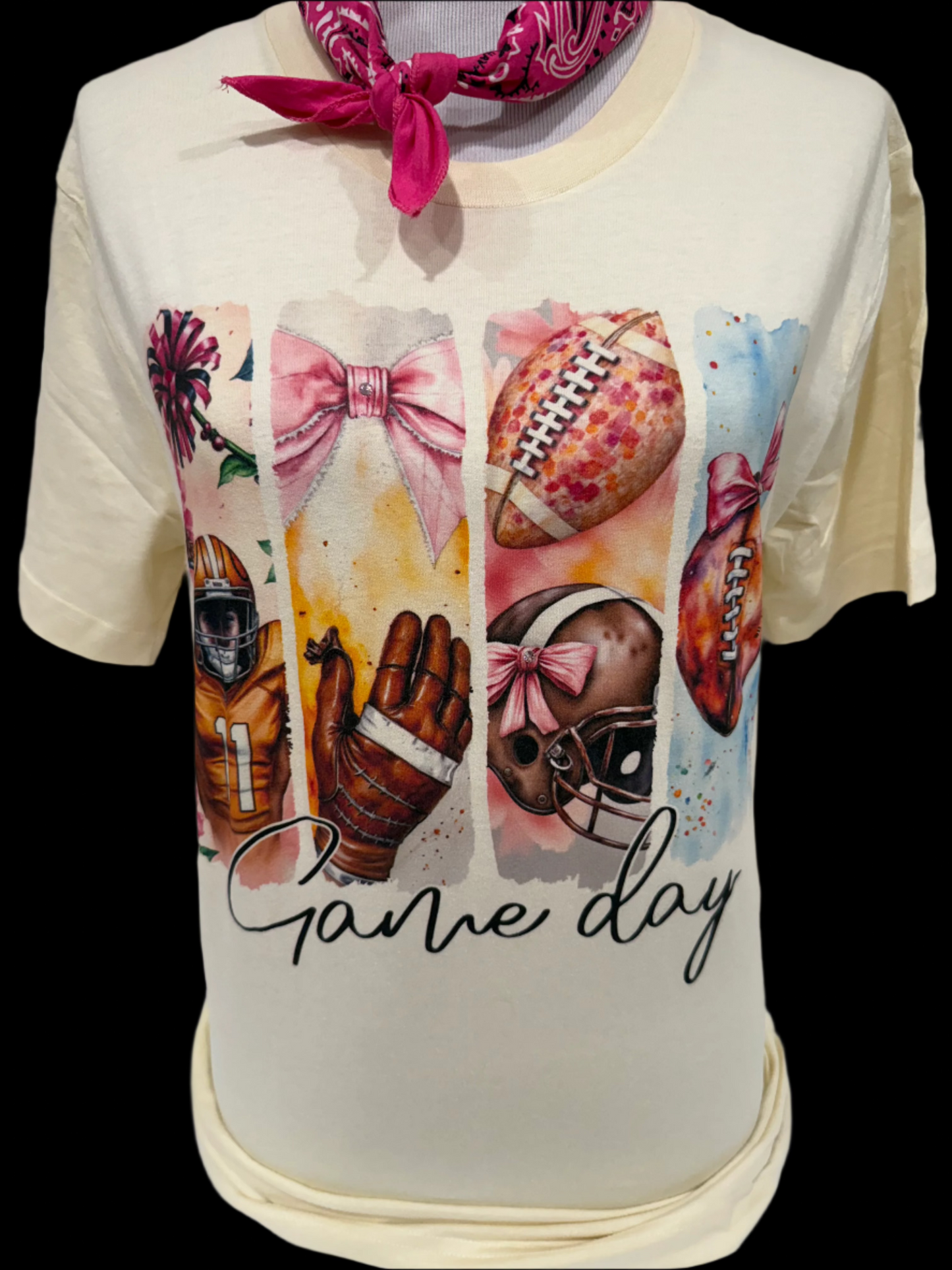 Game Day Collage on (White or Natural) Crew