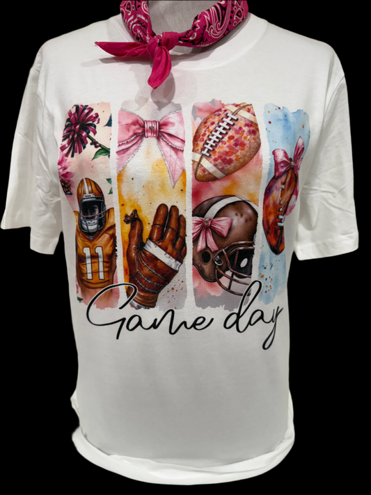Game Day Collage on (White or Natural) Crew