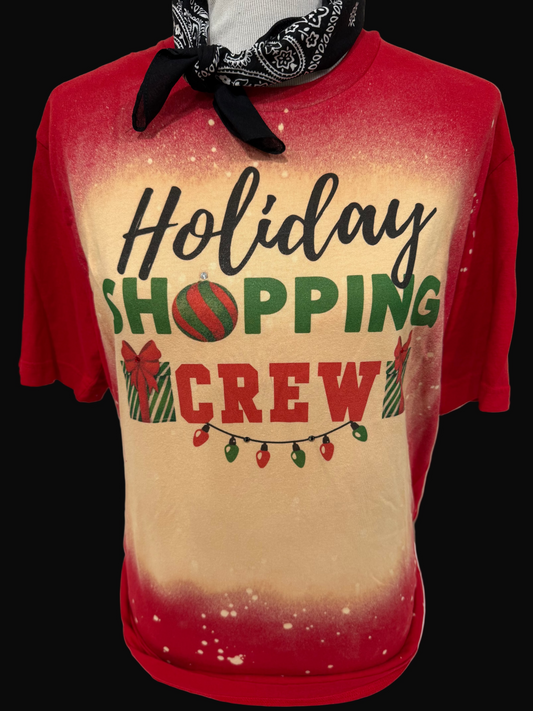 Holiday Shopping on Sports Bleach Red Crew