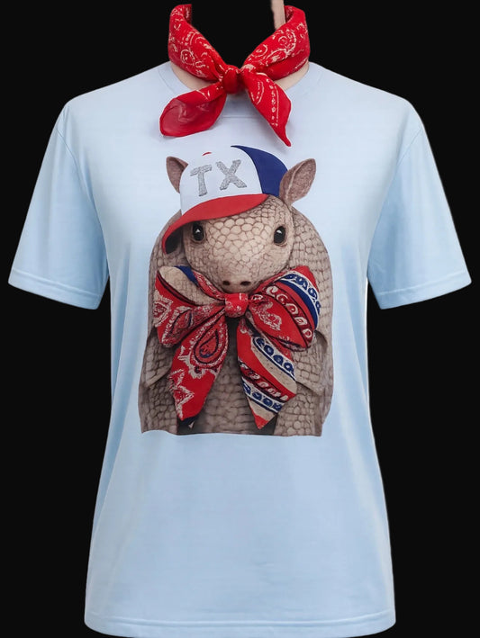 TX Armadillo on Blue Crew