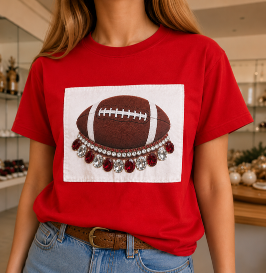 Blingy Customizable Football Tee