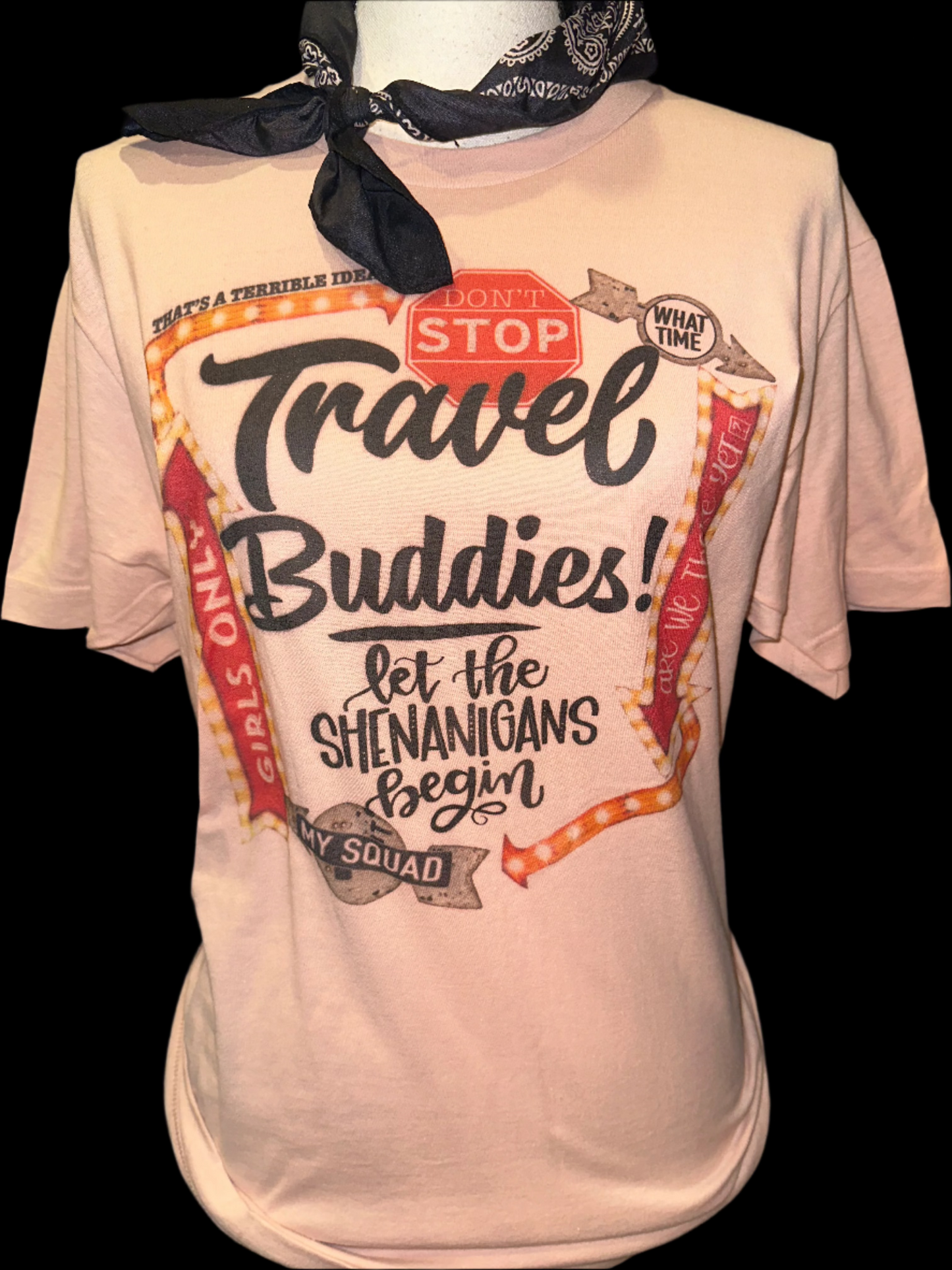 Travel Buddies on (White OR Peach) Crew