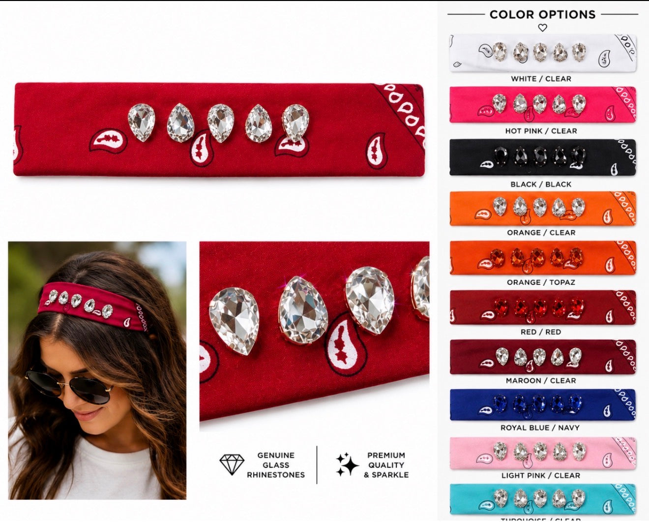 Blingy Head Scarfs
