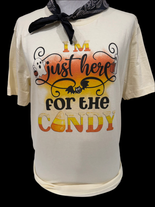 Just Here for the Candy on (Sports Bleached Ginger OR Natural) Crew