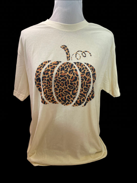 Leopard Pumpkin on Natural Crew