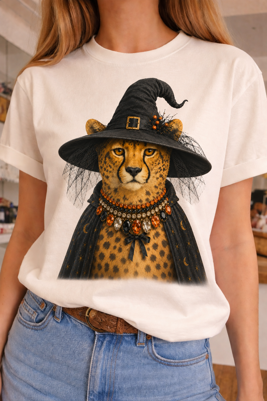 Leopard Witch Crew & Raglan Tee