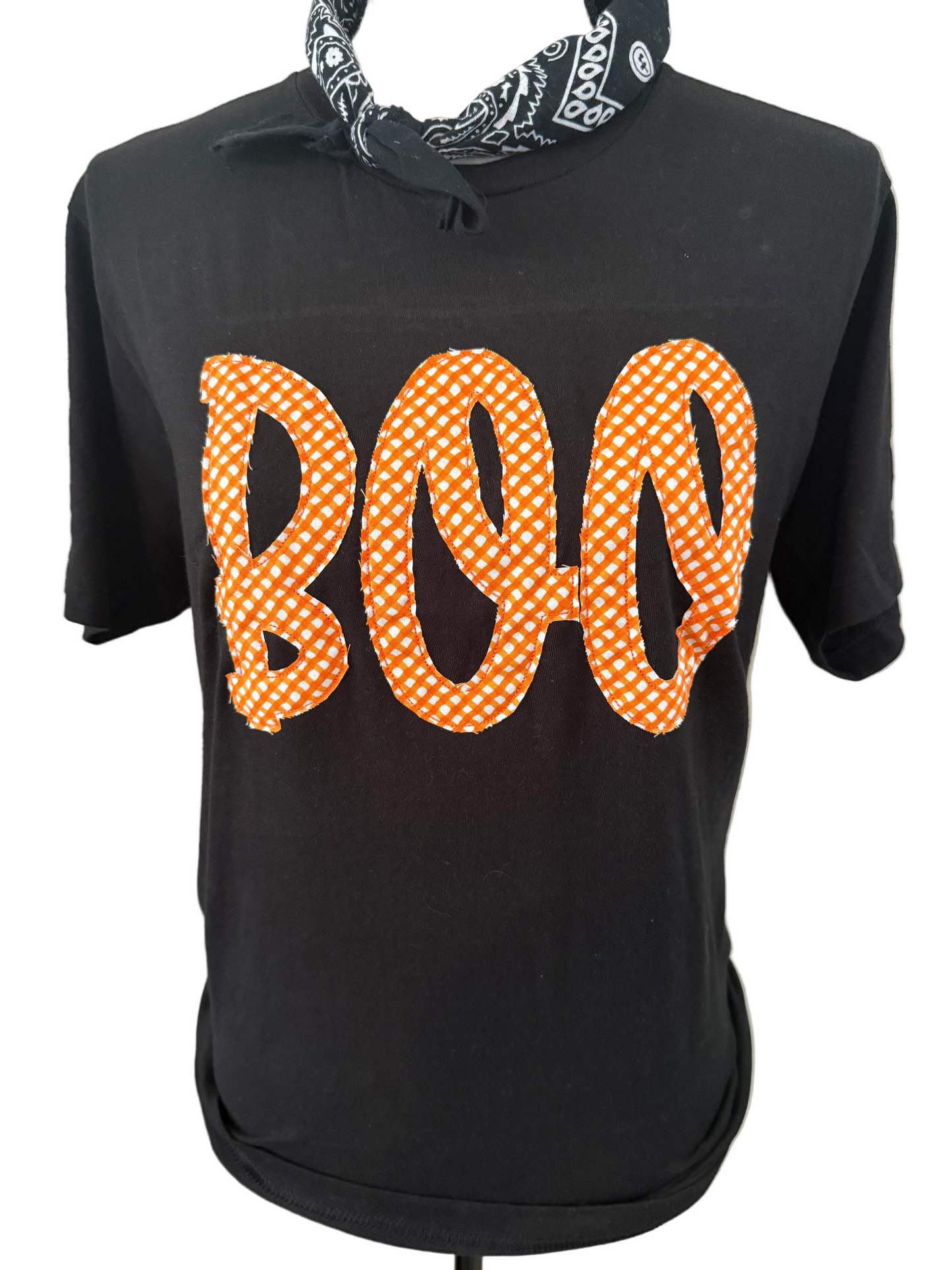 Lexie Boo Applique on Black Crew OR Sweatshirt