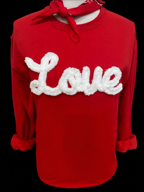 Lexie Love on (Red or Peach) Sweatshirt
