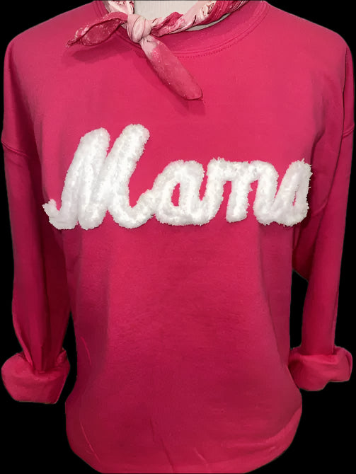 Lexie Mama (White) on Heliconia Sweatshirt