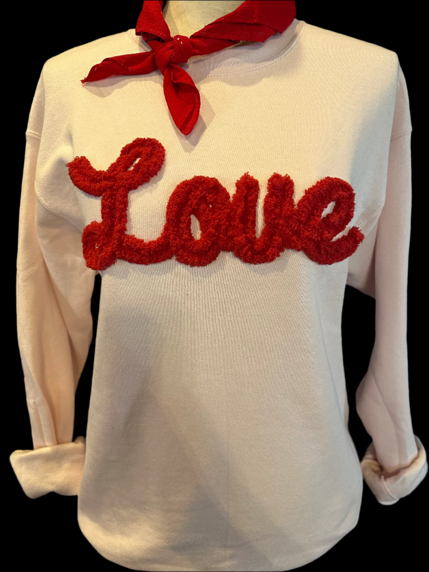 Lexie Love on (Red or Peach) Sweatshirt