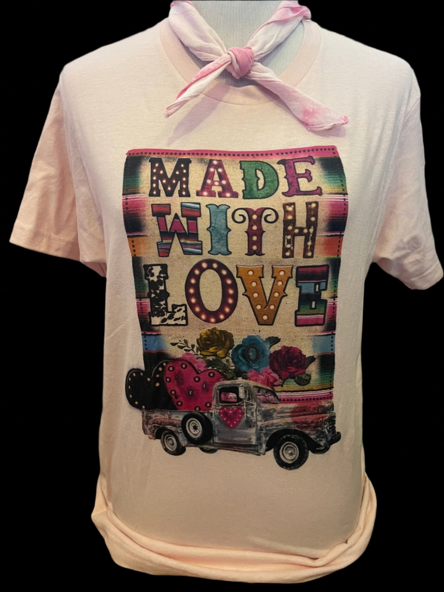 Made with Love Truck on (White or Peach) Crew