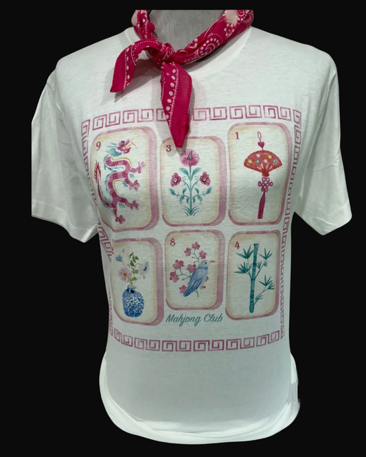 Mahjong Club on Crew or Patched Sweatshirt