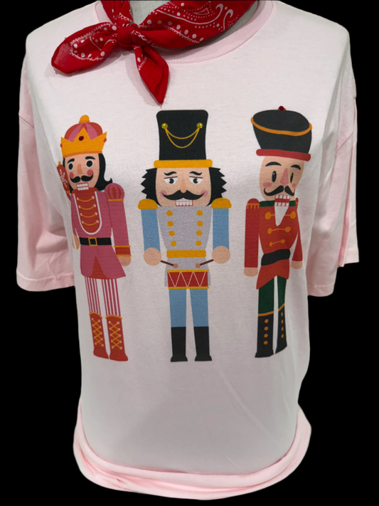 Nutcrackers(DTG) on Light Pink Crew OR Patch Heliconia Sweatshirt