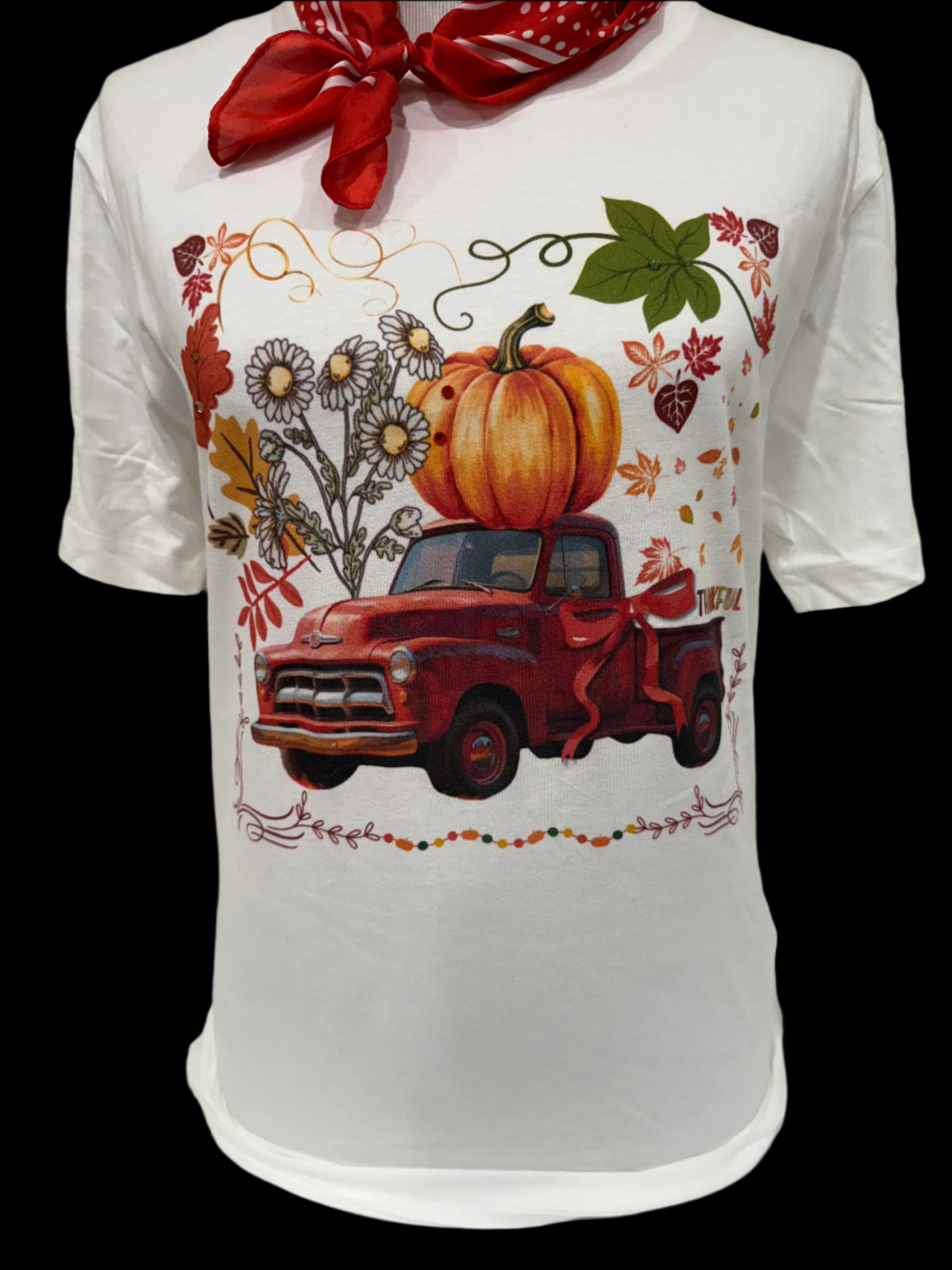 Pumpkin Truck on (Natural or White) Crew