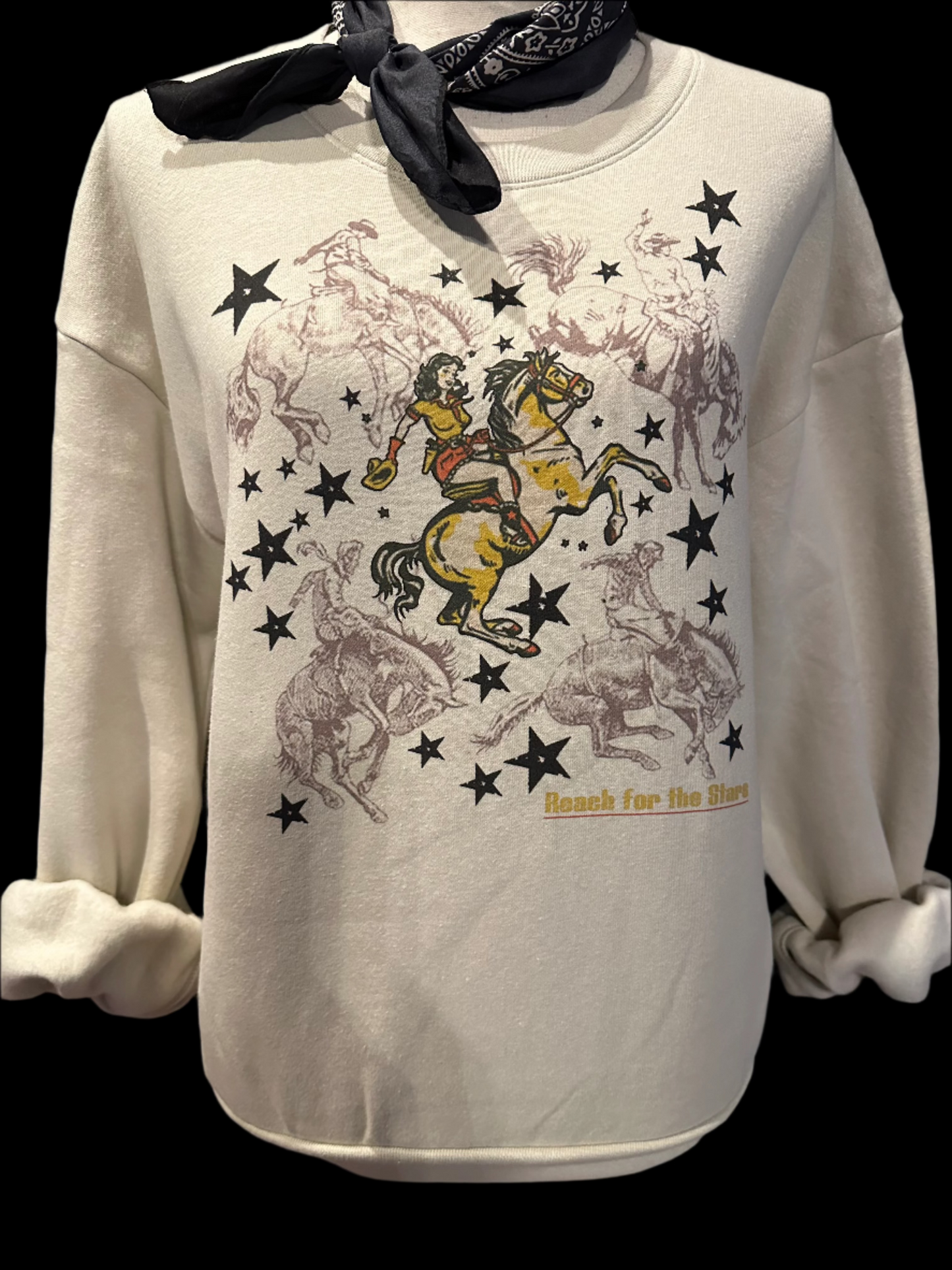 Reach For the Stars on Crew, Raglan OR Sweatshirt