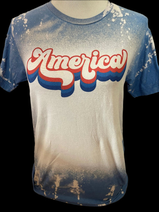 Retro America on Sports Bleached Royal