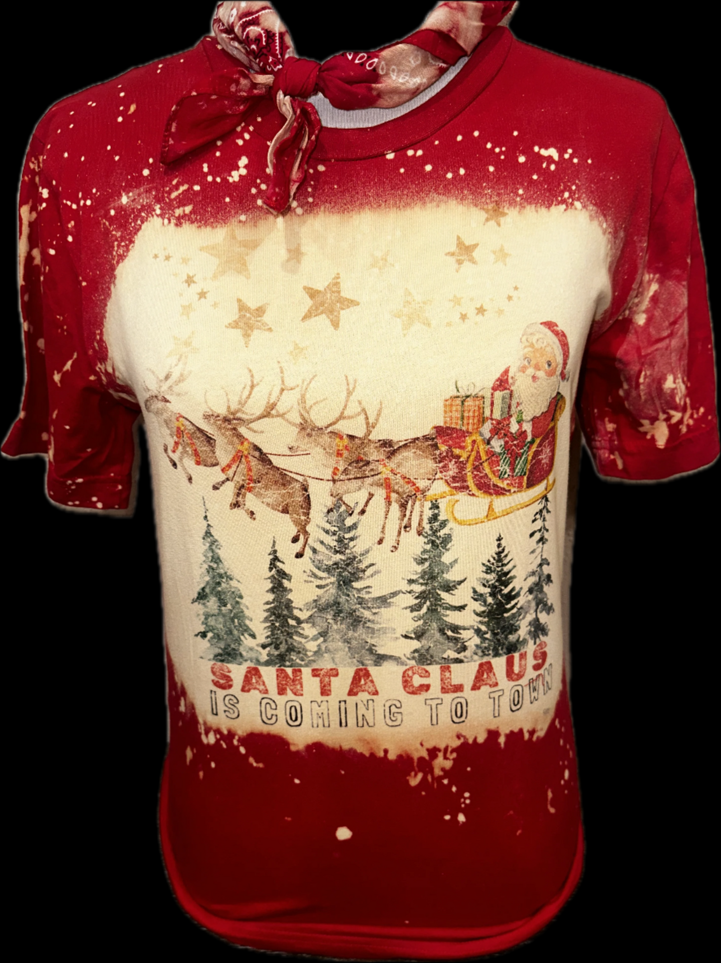 Santa Claus is Coming to Town on (Natural OR SB Red) Crew