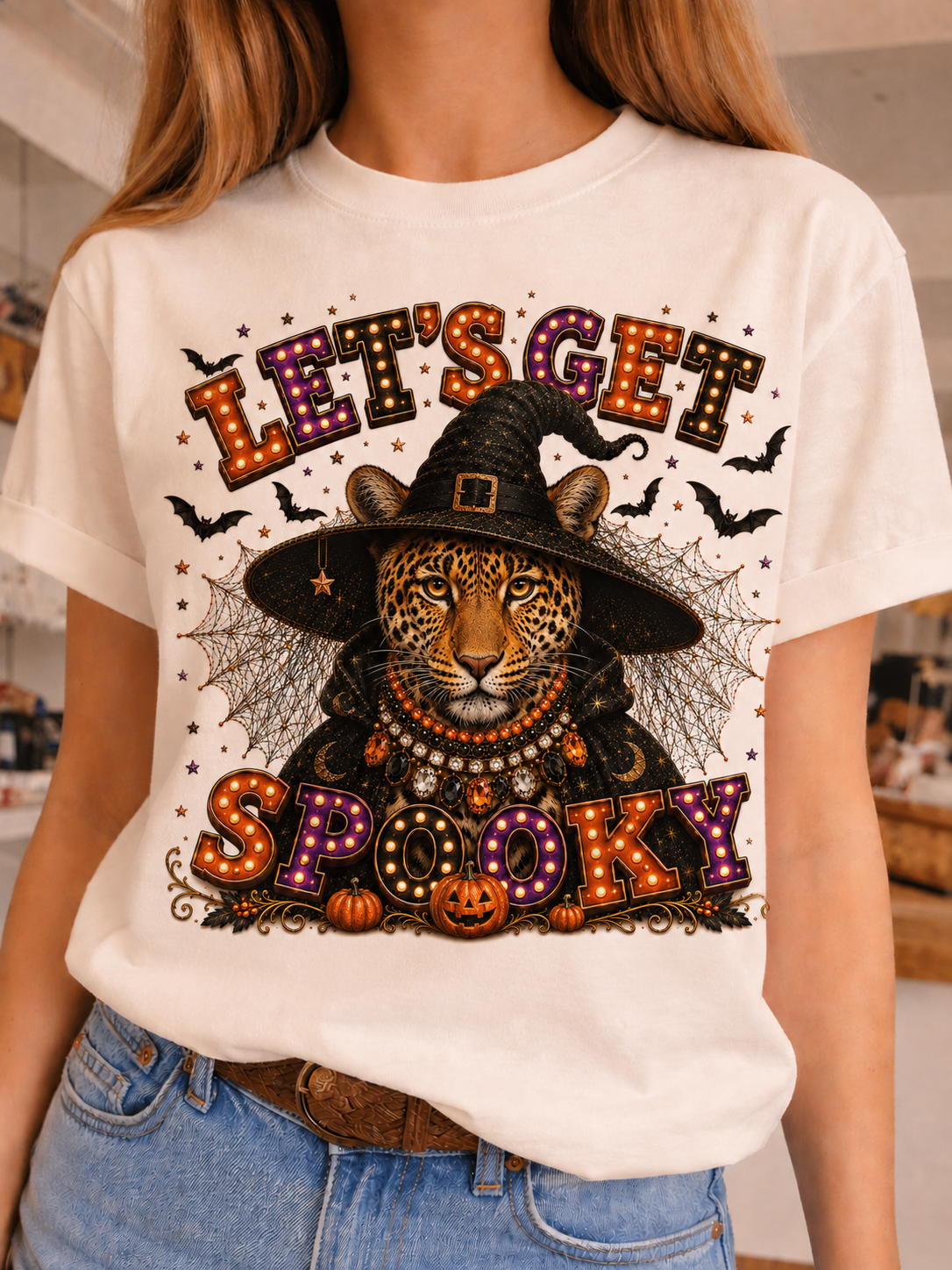 Spooky Leopard Crew & Long Sleeve