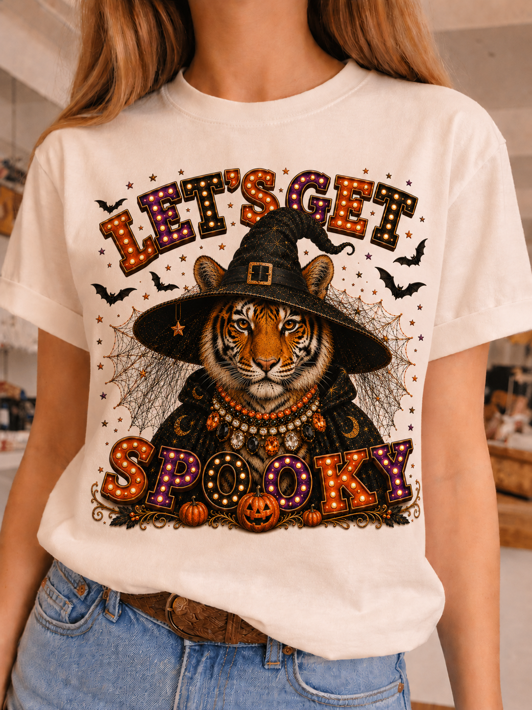 Spooky Tiger Crew & Long Sleeve Tee