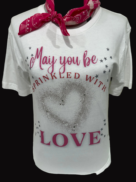 "Sprinkled with Love" on White Crew