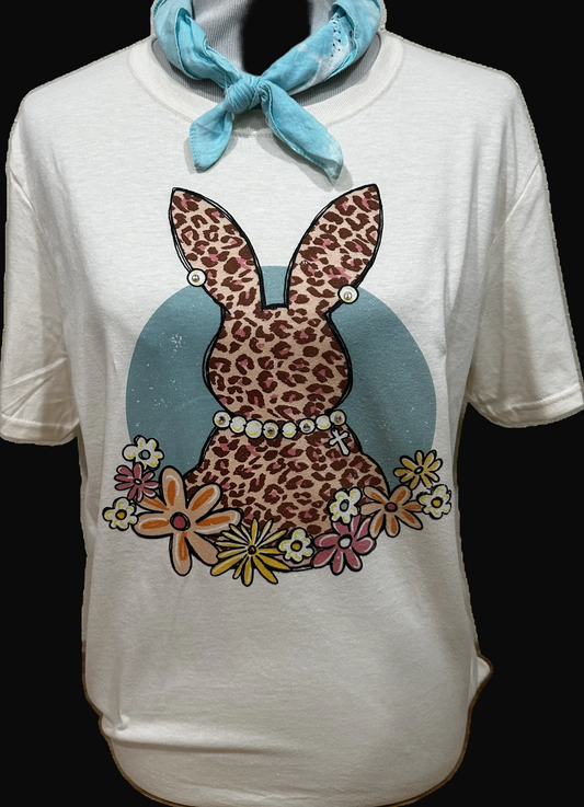 Floral Leopard Bunny on Crew